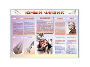 Стенд-уголок Юный физик 138х100 см