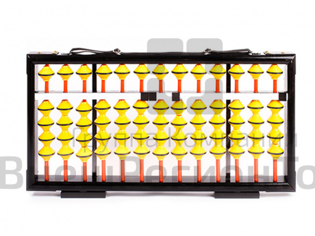 Счёты абакус учительские, 13 рядов, жёлтый.