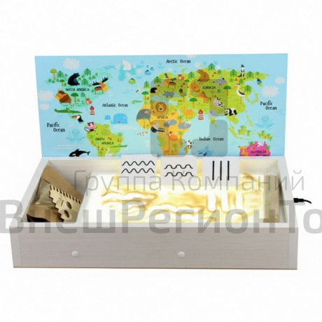 Планшет для рисования песком "Магия песка" (крышка Глобус).