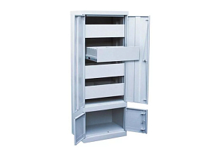 Шкаф картотечный 4 ящика (А5) с дверками h1400 мм