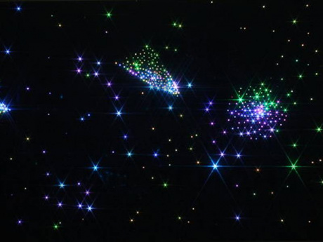 Световой ковер фибероптический напольный 2000х1000 мм.