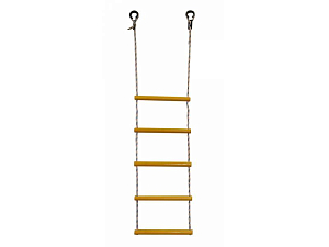 Веревочная лестница, 5 перекладин, желтая