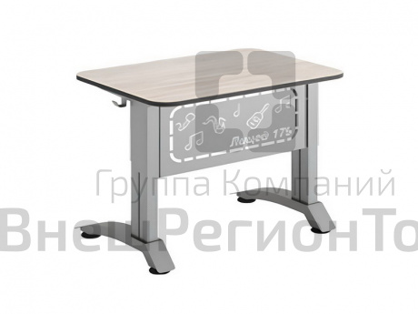 Стол ученический 2-местный регулируемый с перф.экраном Прогресс.