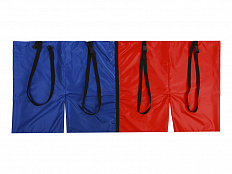 Шорты эстафетные для взрослых двойные с лямками