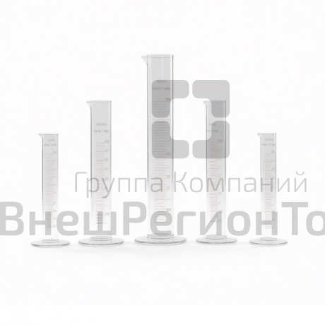 Комплект мерных цилиндров пластиковых (5 шт.).