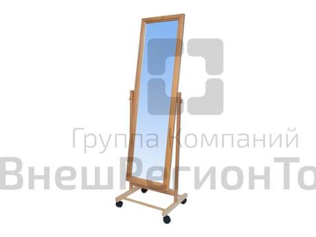 Зеркало напольное на колесах.