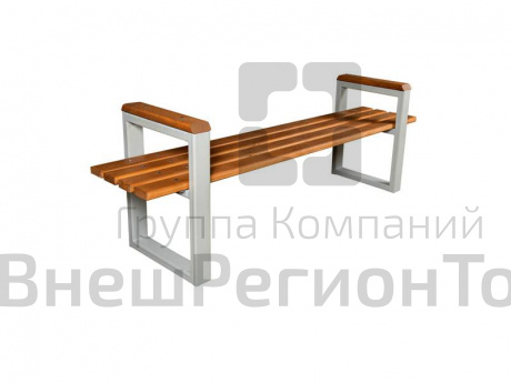 Лавка без спинки с подлокотниками МФ1.151.