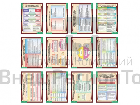 Литература 10 класс (таблицы 12 шт. 68х98 см).