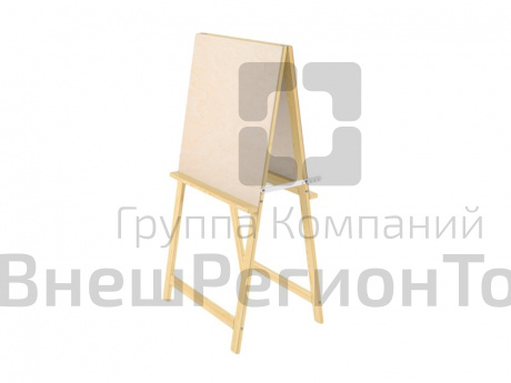 Мольберт деревянный двухсторонний напольный Хлопушка.