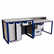 Стол демонстрационный для кабинета химии/биологии с розетками без сантехники, ЛДСП 16мм