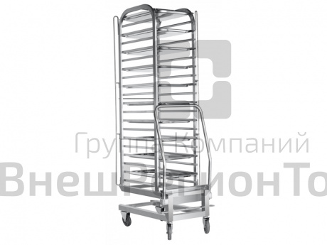 Тележка для пароконвектомата на 20 гастроемкостей.