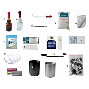 Набор биолога "Мир под микроскопом" — полупрозрачный кейс