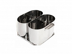 Емкость для столовых приборов, 4 ячейки, нерж.ст.