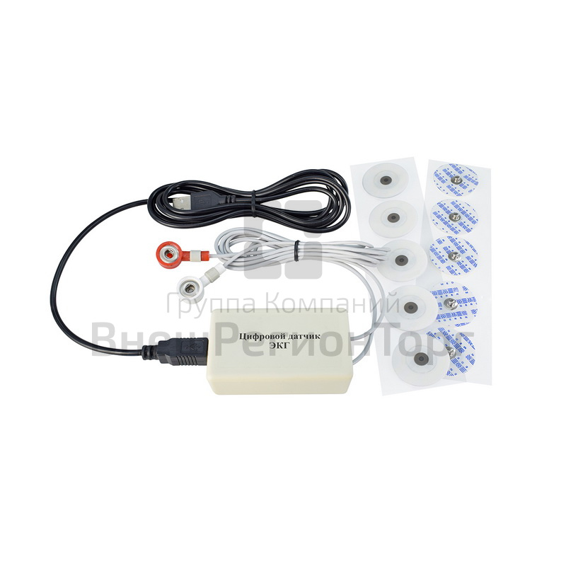 Цифровой USB-датчик для регистрации электрокардиограммы (ЭКГ).
