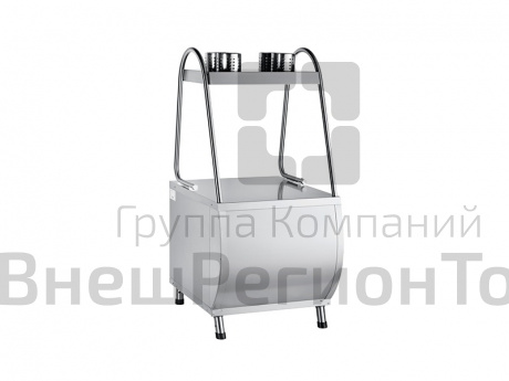 Прилавок для столовых приборов.