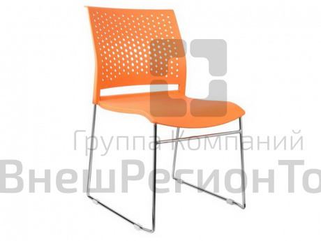 Стул для ученика, оранжевый.