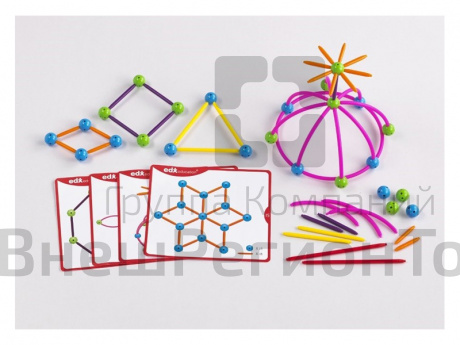 Конструктор геометрический 3D 4+.