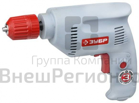 Дрель ЗУБР реверсивная, БЗП, 10 мм, 420 Вт.