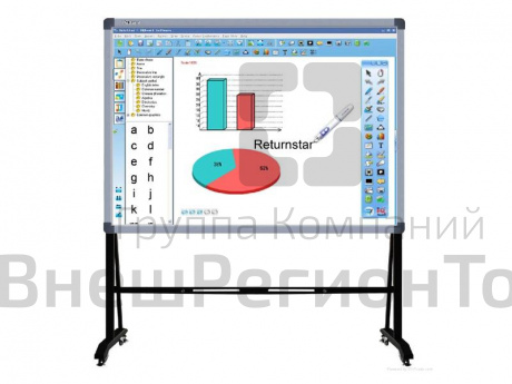 Мобильная напольная стойка IQBoard STW-04.