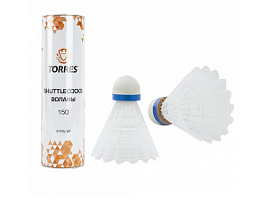 Воланчики для бадминтона Torres 150, цвет белый (6 шт)
