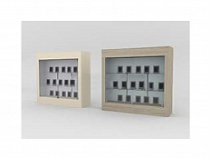 Витрина застекл.напольная 3 полки с подсветкой 1600х500х2200 на замке