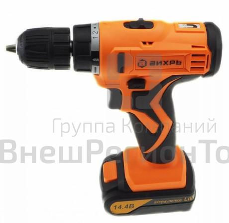 Аккумуляторная дрель-шуруповерт Вихрь ДА-14,4Л-2 72/14/15.