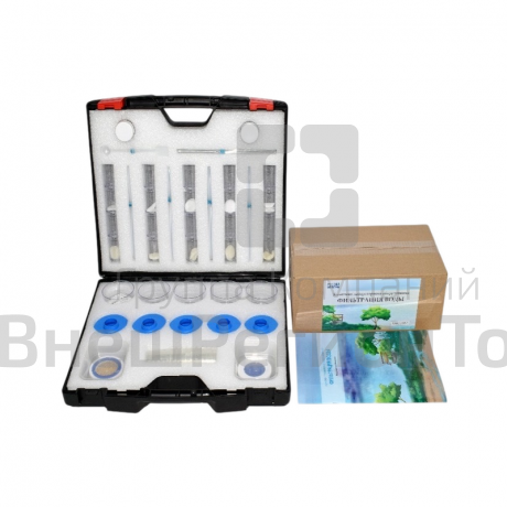 Комплект лабораторного оборудования свойств и очистки воды.