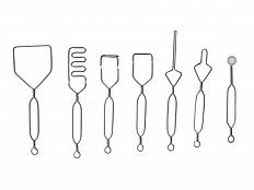 Комплект логопедических зондов для постановки звуков, 7 шт.