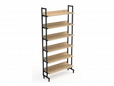 Стеллаж библиотечный односторонний (м/к 25*25, ЛДСП 16 мм, кромка 0,4 мм)