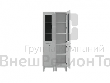 Шкаф для лабораторной посуды, одностворчатый, 400х450х2000.
