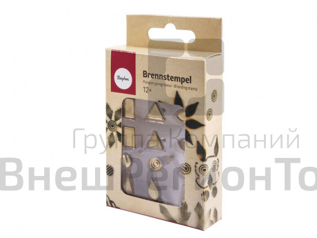 Набор штампов для выжигания "Формы", 12 шт..