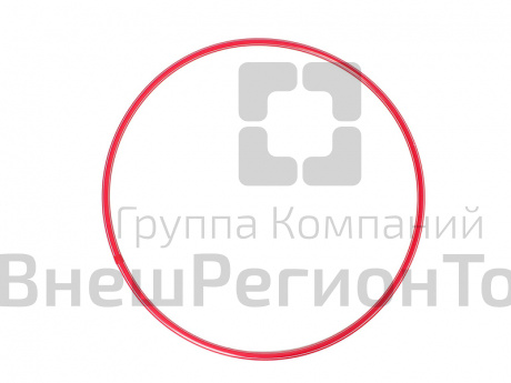 Обруч пластиковый, 70 см, красный.