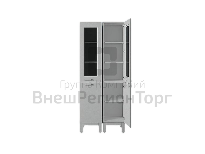 Шкаф для лабораторной посуды, одностворчатый, 400х450х2000.