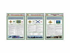 Стенды Рода и виды вооруженных сил, 70х100 см, 8 шт.