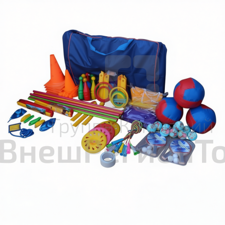 Набор для подвижных игр в сумке (47 предметов).