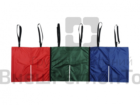 Шорты эстафетные для взрослых тройные с лямками.