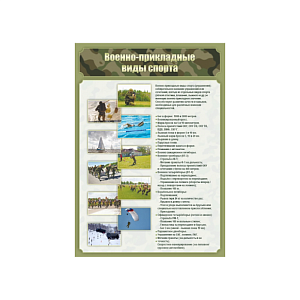 Стенд «Военно-прикладные виды спорта» 0,7×1 м