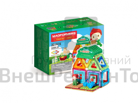 Магнитный конструктор MAGFORMERS Town Set - Mart 22 дет.