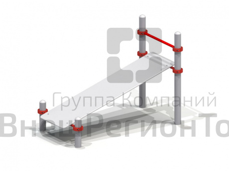 Скамья для пресса наклонная.