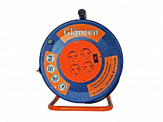 Силовой электрический удлинитель 50 м (на металлической катушке)