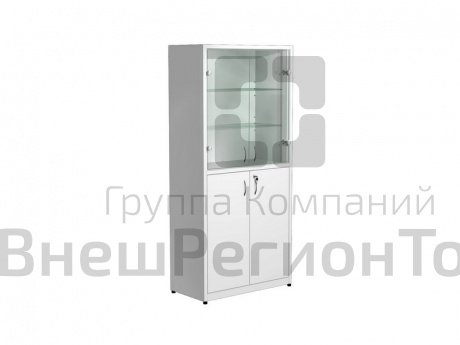 Шкаф для медикаментов стекло/металл, 700х300х1750 (цвет в ассортименте).