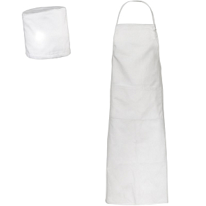 Фартук для готовки с головным убором