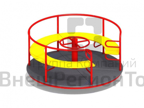 Карусель со сплошным сиденьем.