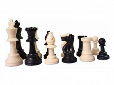 Шахматные фигуры пластиковые размер Стаунтон N7 с утяжелителем