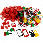 Окна, двери и черепица для крыши. LEGO