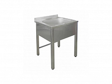 Ванна моечная ПРОФИ односекционная цельнотянутая с бортом