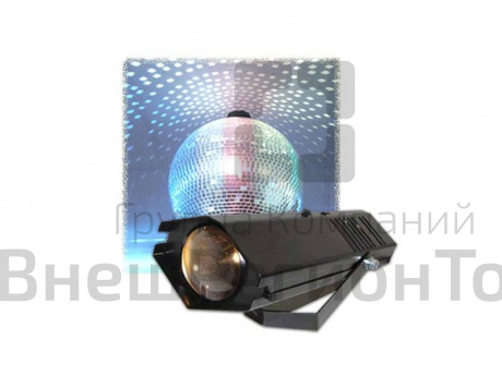 Световая пушка для подсветки зеркальных шаров, 5-ти цветный луч.