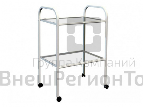 Стол процедурный передвижной MD SP 2G, 2 полки (стекло).