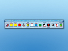 Стенд-лента по ПДД Флаги, применяемые при проведении соревнований по картингу, 340х50 см