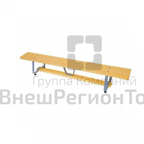 Скамья гимнастическая 2м с металлическими ногами.